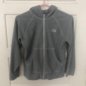 Boys North Face fleece zip up hoodie